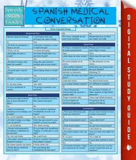 Spanish Medical Conversation (Speedy Language Study Guide)