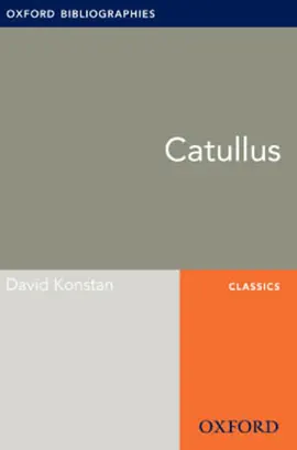 Read: Catullus: Oxford Bibliographies Online Research Book Guide