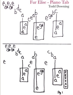 Fur Elise - Piano Tab by Todd Downing