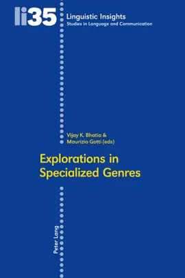 Read: Explorations Book in Specialized Genres