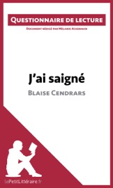 Livres Couvertures de J'ai saigné de Blaise Cendrars