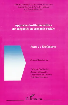 Read: Approches institutionnalistes des inégalités en économie Book sociale