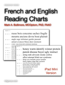 French and English Reading Charts for the iPad Mini