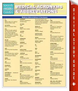 Medical Abbreviations & Acronyms (Speedy Study Guides)