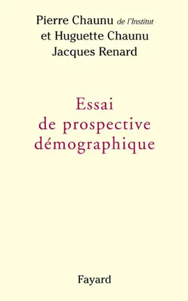 Read: Essai de prospective démographique Book