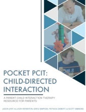 Book cover for Pocket PCIT by Jason Jent, Allison Weinstein, Greg Simpson, Patricia Gisbert & Scott Simmons