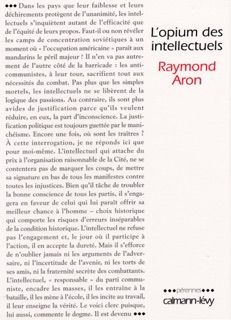 L'Opium des intellectuels by Raymond Aron