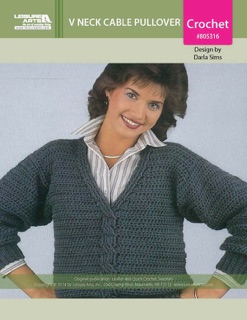 V-Neck Cable Pullover ePattern by Darla Sims