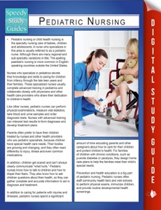 Pediatric Nursing (Speedy Study Guides)