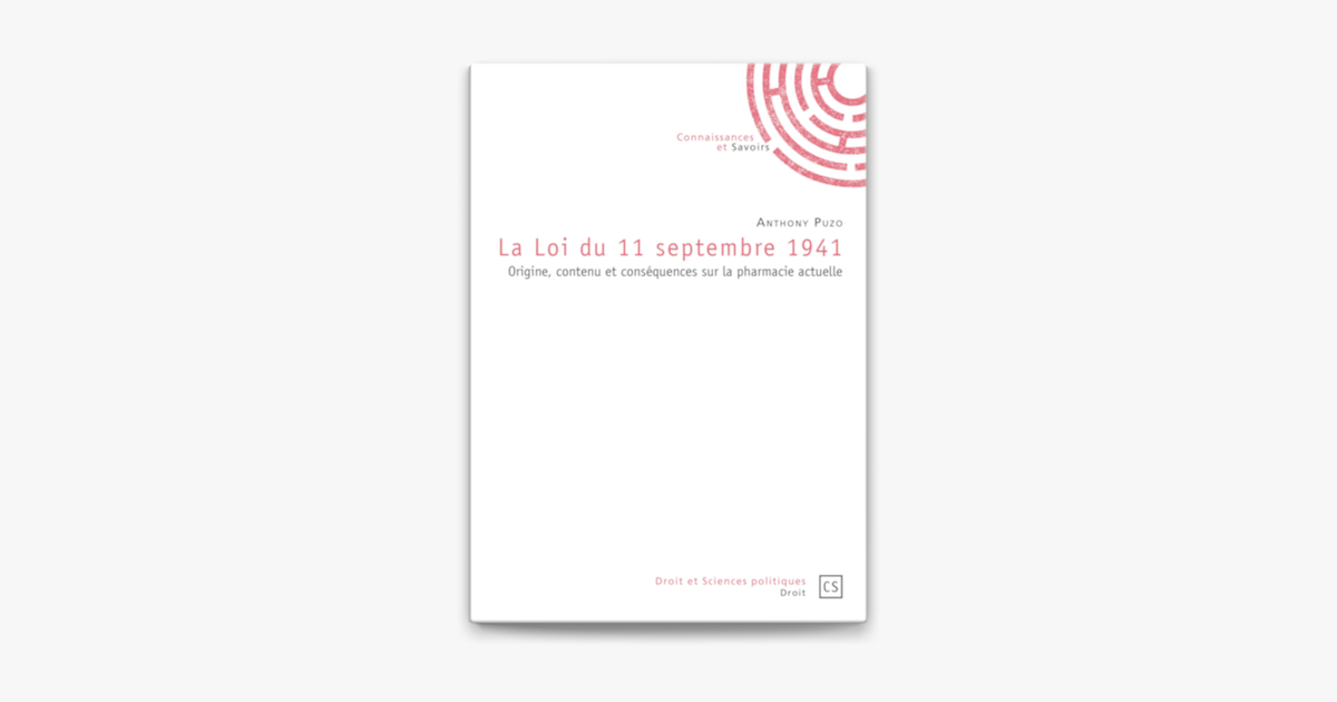 La Loi Du 11 Septembre 1941 On Apple Books La Loi Du 11 Septembre 1941 On Apple Books
