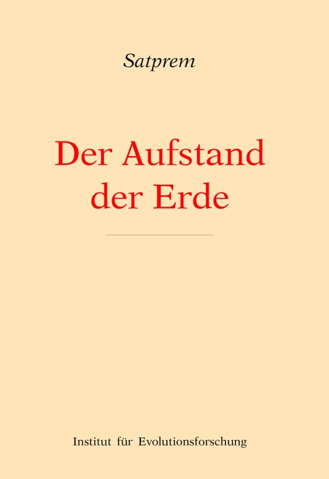 Der Aufstand der Erde