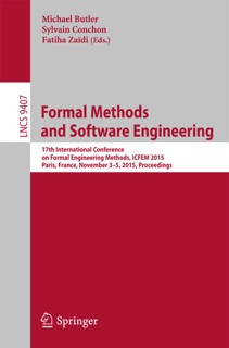 Formal Methods and Software Engineering by Michael Butler, Sylvain Conchon & Fatiha Zaïdi