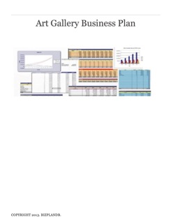 Art Gallery Business Plan by BizPlanDB