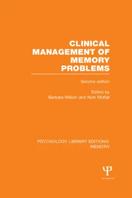 Read: Clinical Management of Memory Problems (2nd Edn) (PLE: Memory) Book