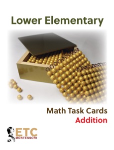 Lower Elementary Math Task Cards: Addition