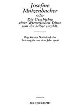 Read: Josefine Book Mutzenbacher