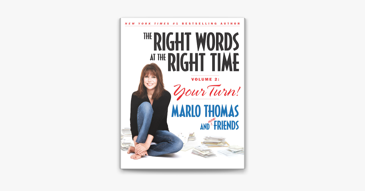  the right words at the right time volume 2 par marlo thomas sur apple