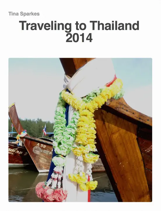 Traveling to Thailand 2014