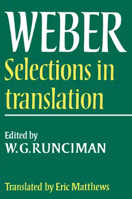 Read: Max Book Weber: Selections in Translation