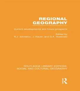 Regional Geography (RLE Social & Cultural Geography)