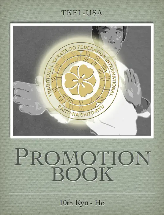 10th Kyu Ho Promotion book