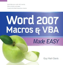 Read: Word 2007 Macros & VBA Made Book Easy