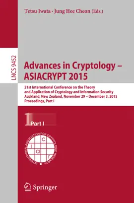 Read: Advances in Cryptology -- Book ASIACRYPT 2015