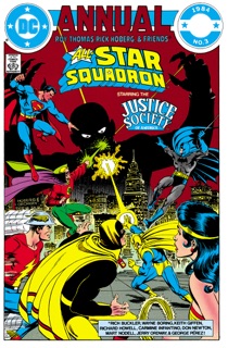 All-Star Squadron Annual (1982-1984) #3 by Roy Thomas, Jerry Ordway, George Pérez, Carmine Infantino, Richard Howell, Rick Hoberg, Keith Giffen, Don Newton, Richard William Buckler Jr., Martin Nodell & Wayne Boring
