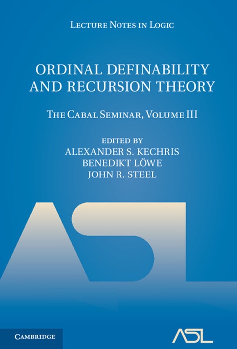 Ordinal Definability and Recursion Theory