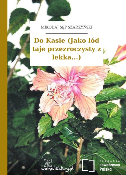 Do Kasie (Jako l贸d taje przezroczysty z lekka...)