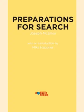 Read: Book Preparations for Search