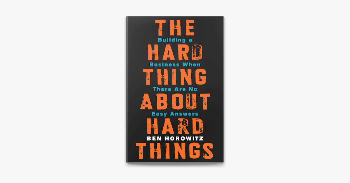The Hard Thing About Hard Things on Apple Books