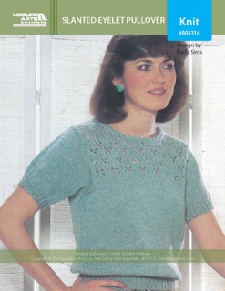Slanted Eyelet Pullover by Darla Sims