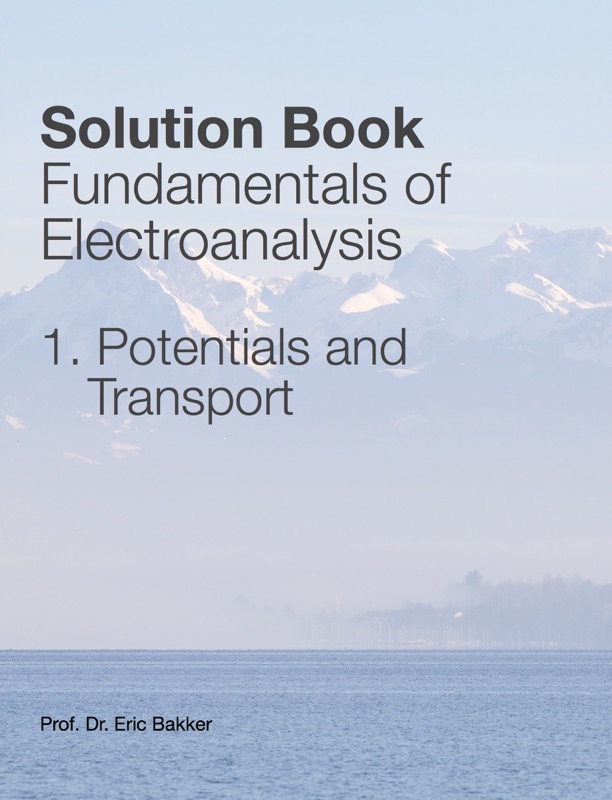 Solution Book: Fundamentals of Electroanalysis, 1. Cell Potentials