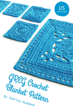 GREG Crochet Blanket Pattern US Version - Shelley Husband Cover Art