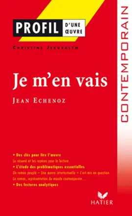Read: Profil - Echenoz (Jean) : Je m'en vais Book