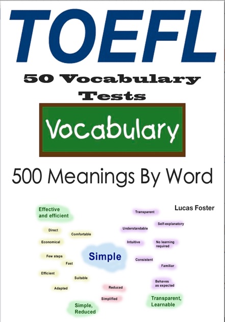 500 toefl test 500 By    50 Meanings Word Tests by Vocabulary  TOEFL
