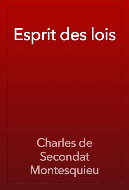 Esprit des lois