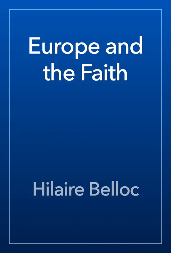 Europe and the Faith