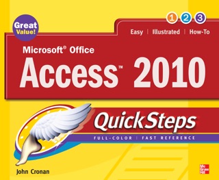 Microsoft Office Access 2010 QuickSteps by John Cronan