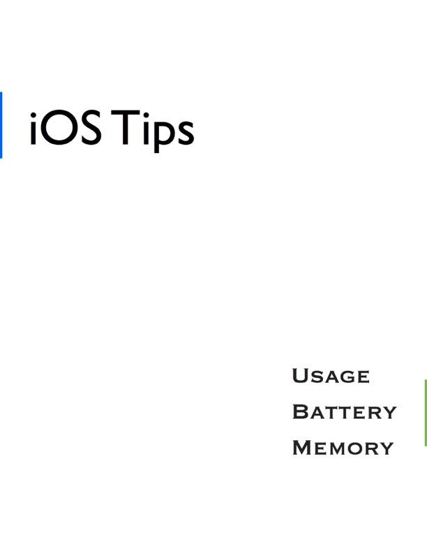 iOS Tips