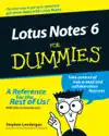 Lotus Notes 6 For Dummies by Stephen R. Londergan Book Summary, Reviews and Downlod