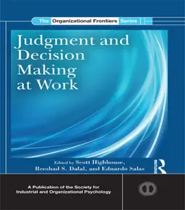Read: Judgment and Decision Making at Book Work