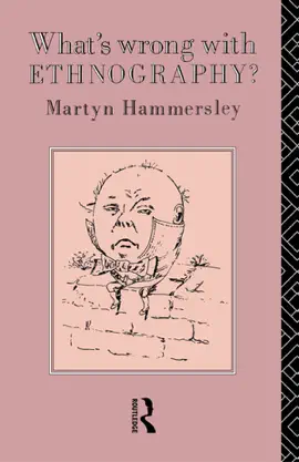 Read: What's Wrong Book With Ethnography?