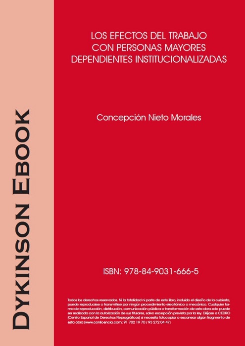 Los efectos del trabajo con personas mayores dependientes institucionalizadas