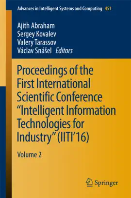 Read: Proceedings of the First International Scientific Conference “Intelligent Information Technologies for Industry” Book (IITI’16)