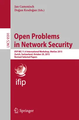 Read: Open Problems in Network Security Book