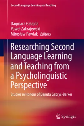 Read: Researching Second Language Book Learning and Teaching from a Psycholinguistic Perspective