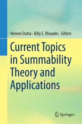 Read: Current Book Topics in Summability Theory and Applications