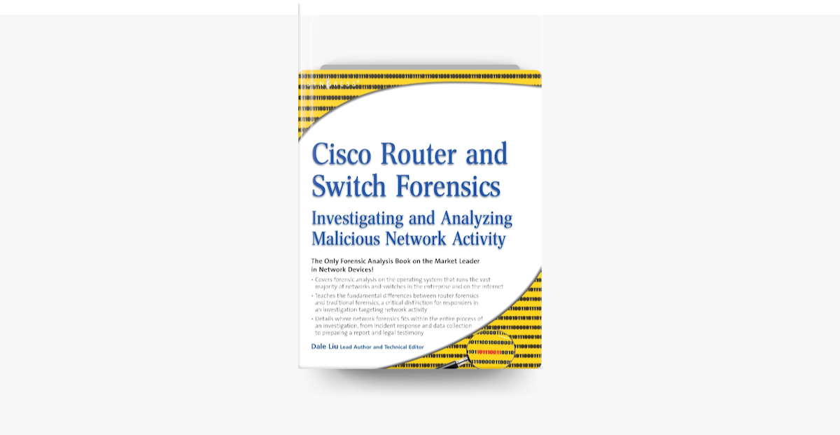Cisco Router and Switch Forensics on Apple Books